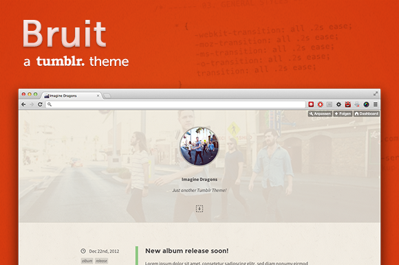 Bruit ~ A Vintage Tumblr Theme Bruit ~ A Vintage Tumblr Theme