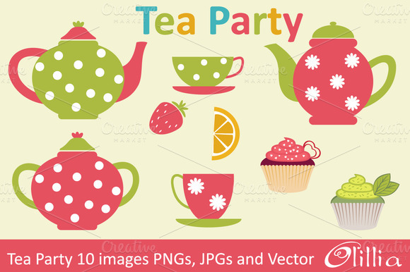 free clipart images tea party - photo #32