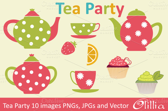 free clipart tea party - photo #34