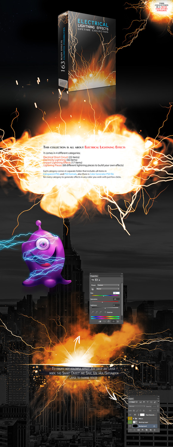 Electrical Lightning Effects Collect Electrical Lightning Effects Collect