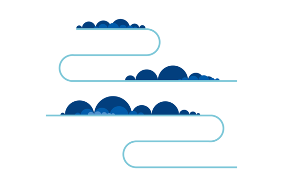 Vector Clouds Content Dividers Vector Clouds Content Dividers