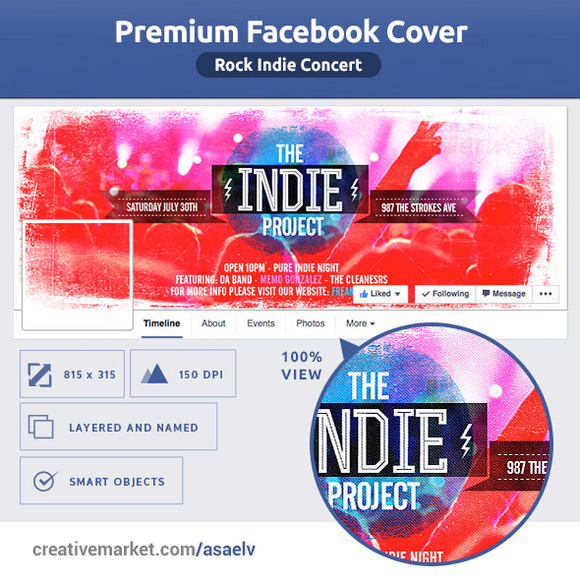 50% OFF- Indie Rock Concert FB Cover 50% OFF- Indie Rock Concert FB Cover