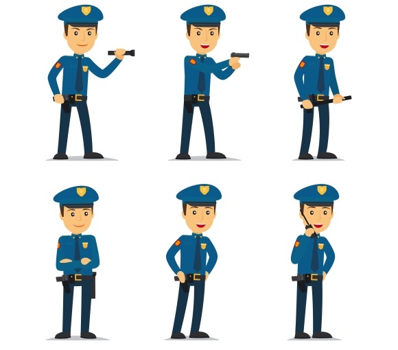 cartoon police wali