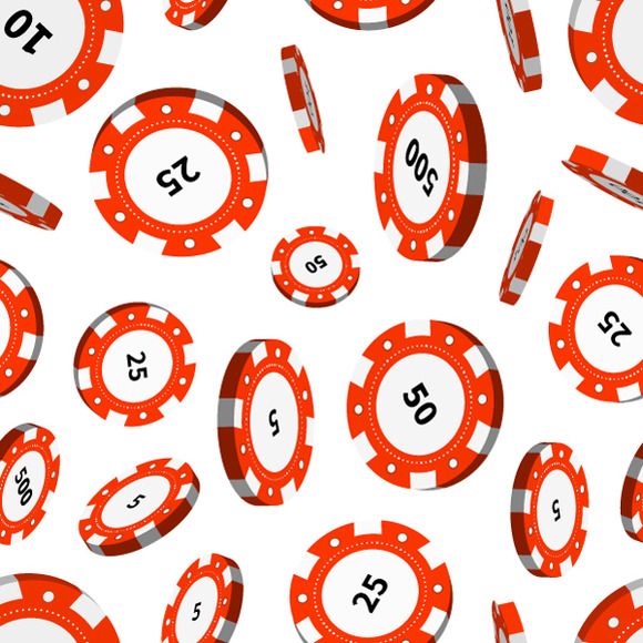 Red Casino Chips In Air Red Casino Chips In Air