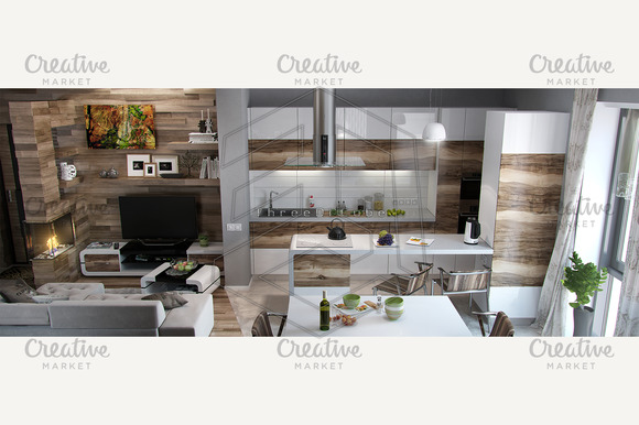 Open Concept Kitchen And Living Room Open Concept Kitchen And Living Room