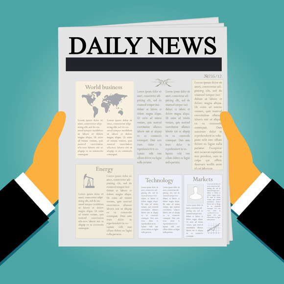 Hands Holding Newspaper Hands Holding Newspaper