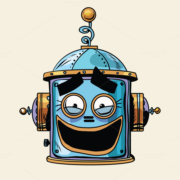 Emoticon Funny Laughing Emoji Robot Emoticon Funny Laughing Emoji Robot