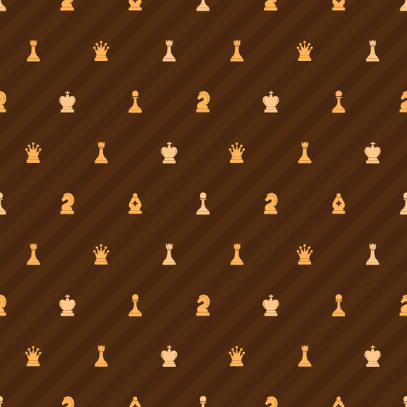 Beige Chess Icons On Brown Beige Chess Icons On Brown