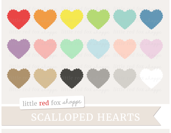 Scalloped Heart Clipart Scalloped Heart Clipart