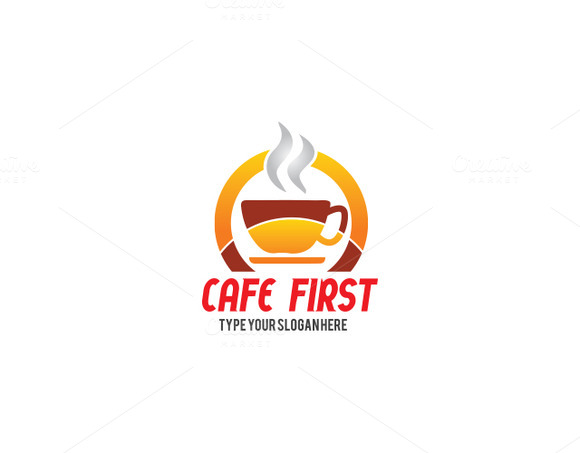 Cafe First Logo Template Cafe First Logo Template