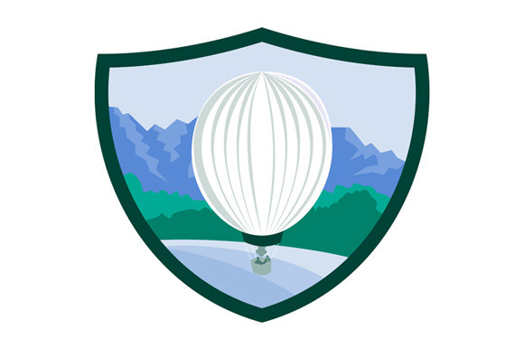 Hot Air Ballooning Sea Tree Retro Hot Air Ballooning Sea Tree Retro