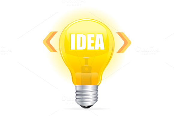 Light Bulb Idea Concept Template Light Bulb Idea Concept Template