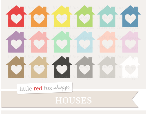 house with heart clipart - photo #32