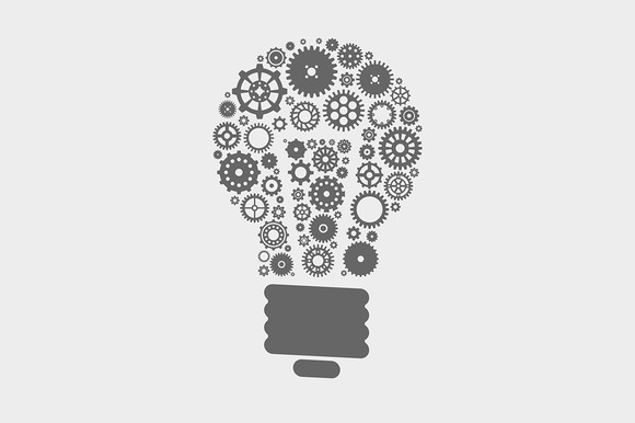 Lightbulb Made Of Gears Lightbulb Made Of Gears