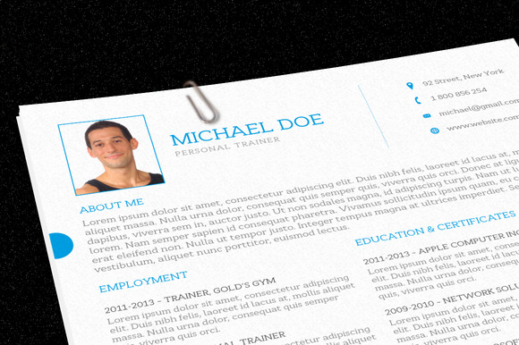 creative resume indesign template free download