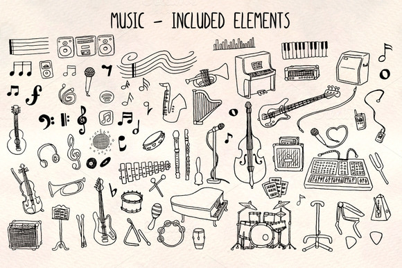 70 Musical Vector Graphics Kit 70 Musical Vector Graphics Kit