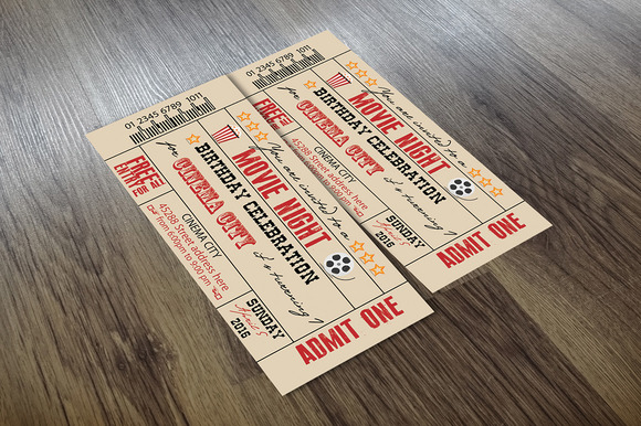 Old Fashioned Movie Ticket Template 187 Designtube Creative Design Content Fashioned Ticket Template