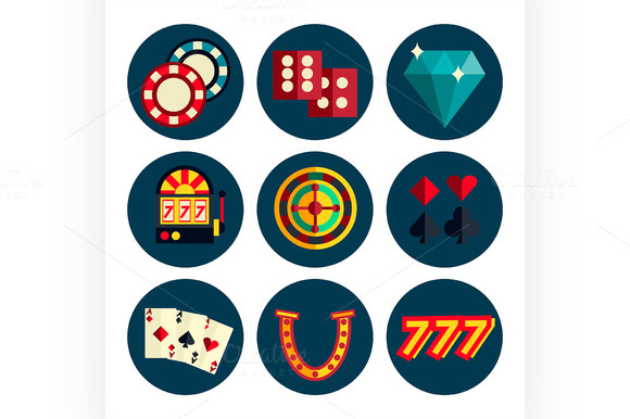 Casino icon set