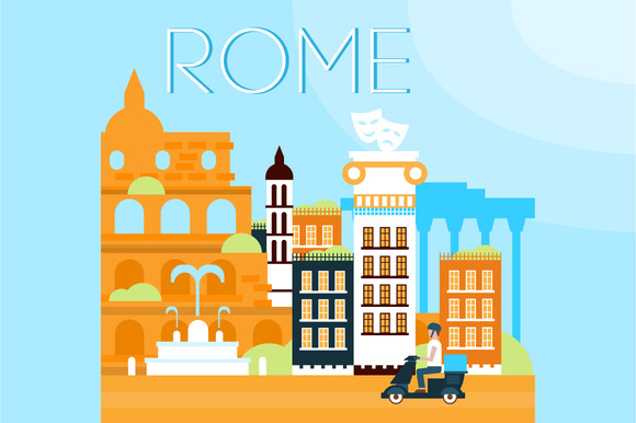 Ancient Rome Cartoon People » Designtube - Creative Design Content