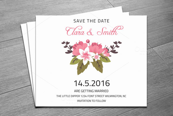 Save The Date Free Template Indesign Rk Rsd Zlbozp 187 Designtube Creative Design Content Save The Date Indesign Template