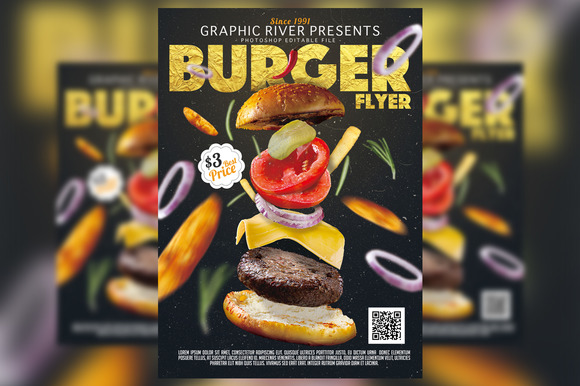 Burger Flyer Template Burger Flyer Template