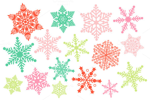 christmas clipart snowflakes - photo #45