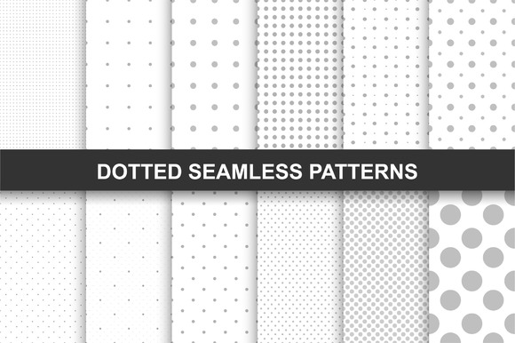 Set Of Dotted Seamless Patterns Set Of Dotted Seamless Patterns