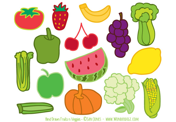 clipart fruits and veggies - photo #44