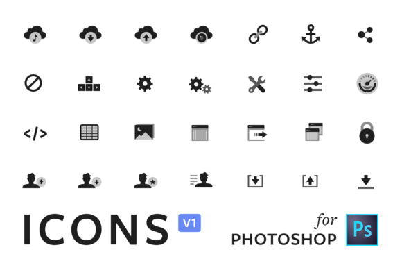 photoshop keyclick icons