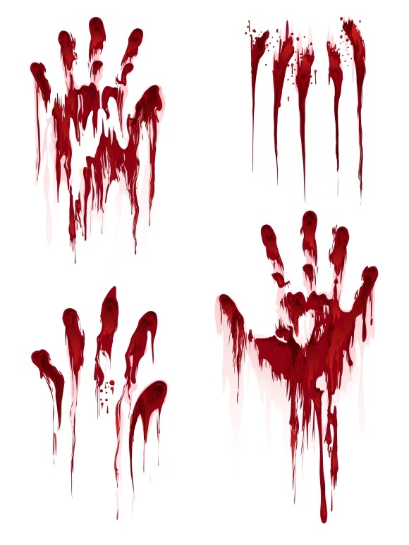 bloody handprint clipart - photo #25