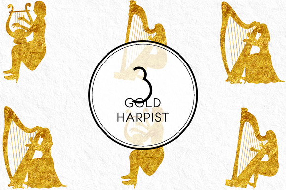 Gold Harpist Gold Harpist