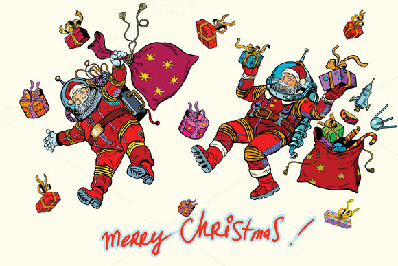 Gambar Animasi Bergerak Santa Claus Merry Christmas
