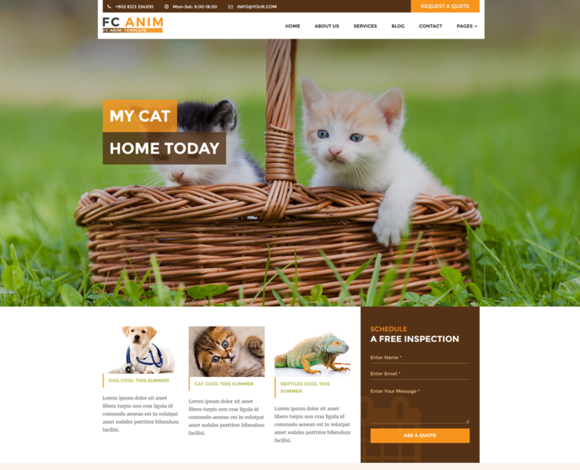 FC ANIM Animal Website Template FC ANIM Animal Website Template