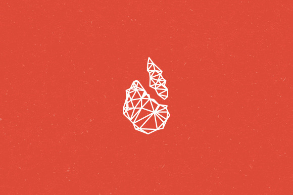Polygon Flame Logo Template Polygon Flame Logo Template