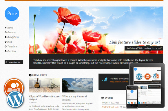 Pure Responsive WordPress Theme Pure Responsive WordPress Theme