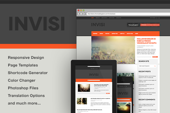 Invisi News Blog WP Theme Invisi News Blog WP Theme