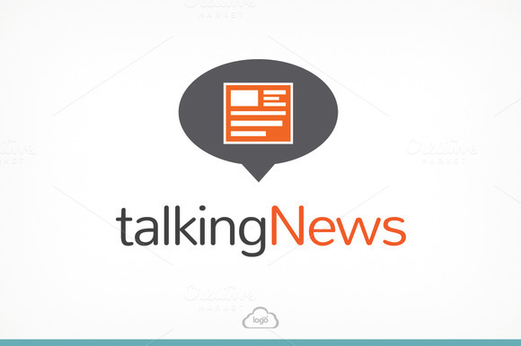 Talking News Logo Template Talking News Logo Template