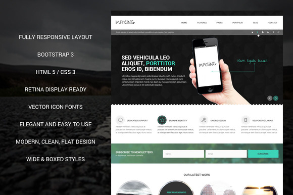 Imposing Bootstrap Responsive Theme Imposing Bootstrap Responsive Theme