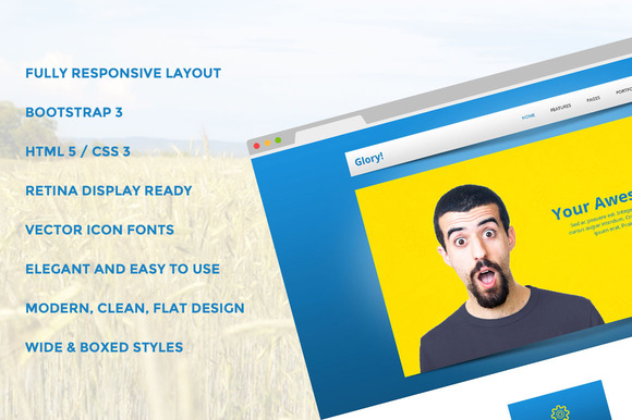 Glory Bootstrap Responsive Template Glory Bootstrap Responsive Template
