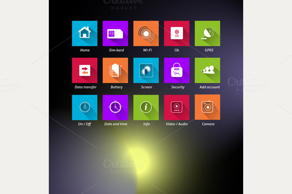 Vector Icons Set Vector Icons Set