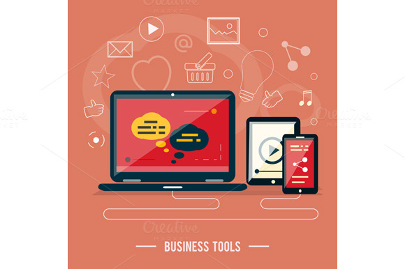 Business Tools Concept Business Tools Concept