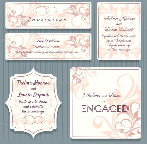 Wedding Invitation Card Elemets Wedding Invitation Card Elemets