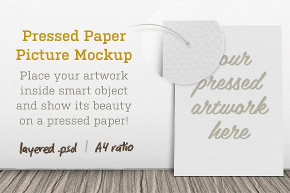 Pressed Paper Picture Mockup Pressed Paper Picture Mockup