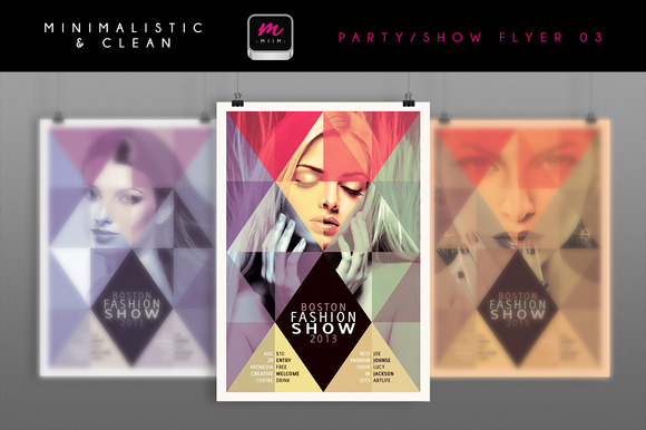 Minimalistic Party Show Flyer 03 Minimalistic Party Show Flyer 03
