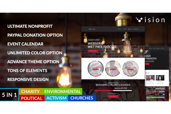 Vision Nonprofit Wordpres Theme Vision Nonprofit Wordpres Theme