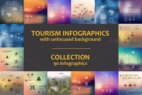 90 TOURISM INFOGRAPHICS Collection 90 TOURISM INFOGRAPHICS Collection