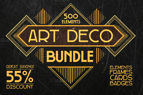 Art Deco Bundle 500 Elements Art Deco Bundle 500 Elements