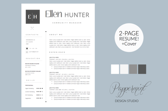Resume Template Cover Letter WORD Resume Template Cover Letter WORD