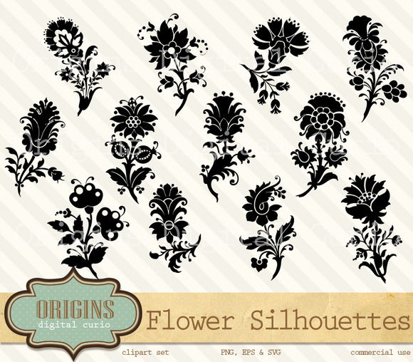 flower motif clip art - photo #37