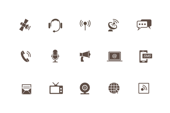 15 Communication And Audio Icons 15 Communication And Audio Icons